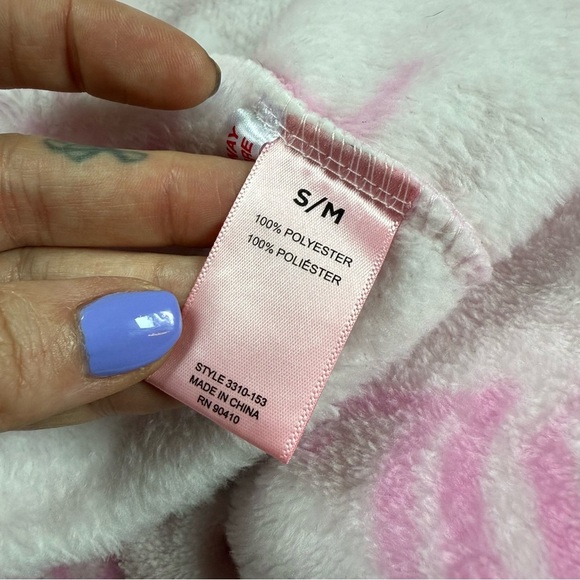 Y2K Juicy Couture Pink Logo Plush Robe Size S/M - Picture 6 of 6